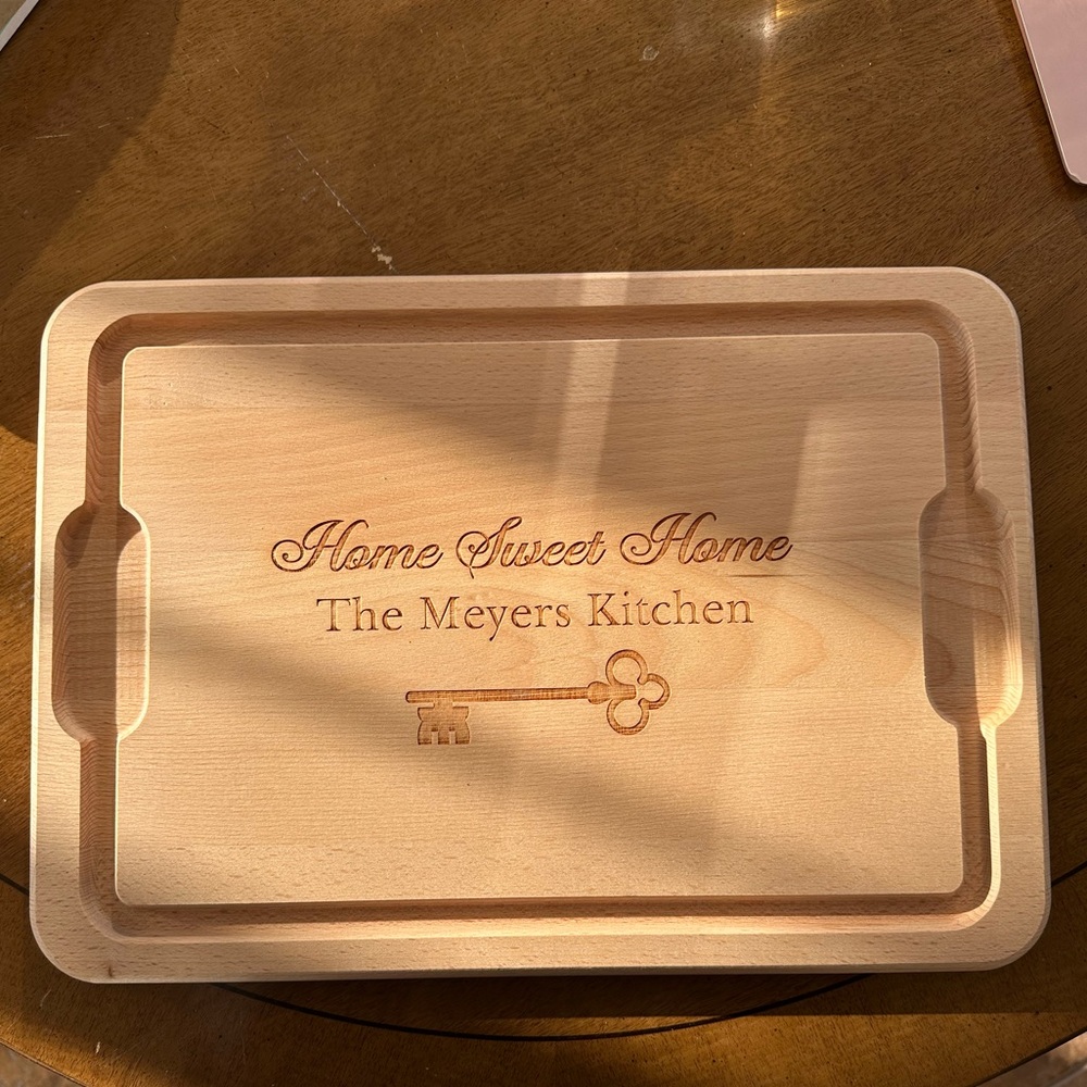Engraved Wooden Cutting Board - Home Sweet Home